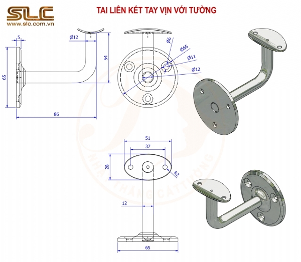 TAI LIÊN KẾT TAY VỊN VỚI TƯỜNG - CAO CẤP