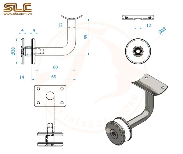 TAI LIÊN KẾT TAY VỊN VỚI KÍNH CHỮ J – TAI MO J