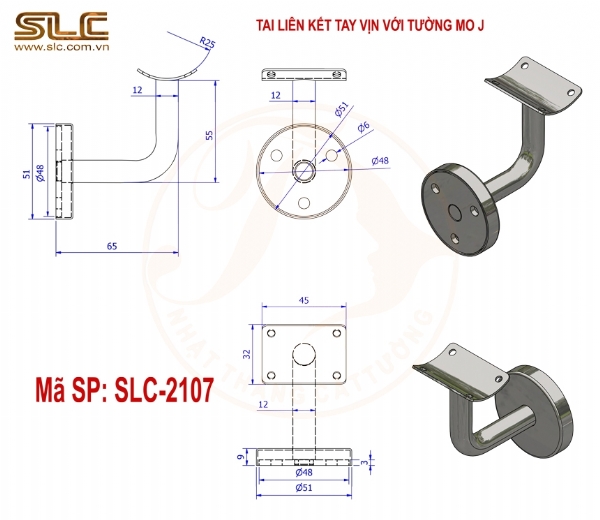 TAI TREO TAY VỊN LIÊN KẾT VỚI TƯỜNG- SP PHỔ THÔNG